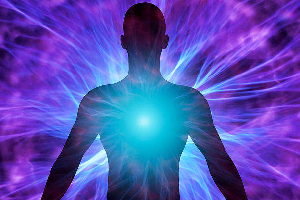 Aura – Meaning, Types, Importance, and Uses illustration of human body with energy beams
